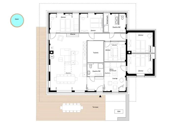 Ferienhaeuser Ratsmuehle, Haus Am Teich Tatil Evi Ilmenau